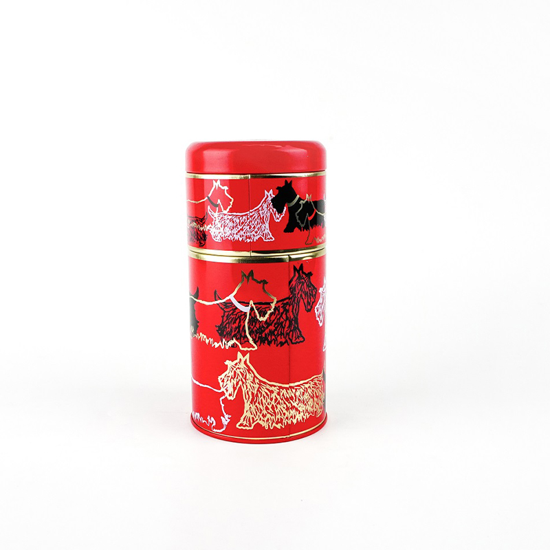 Exquisite pet food tea tin can with lid